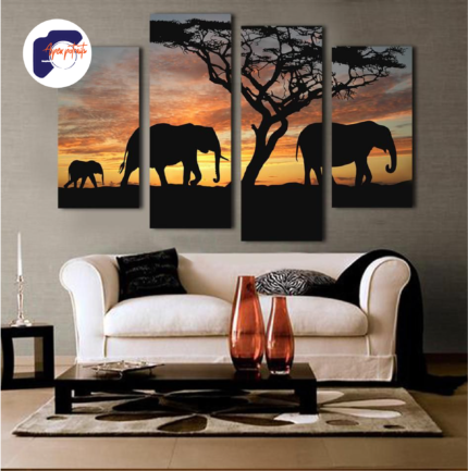 3 piece Glass wine CANVA