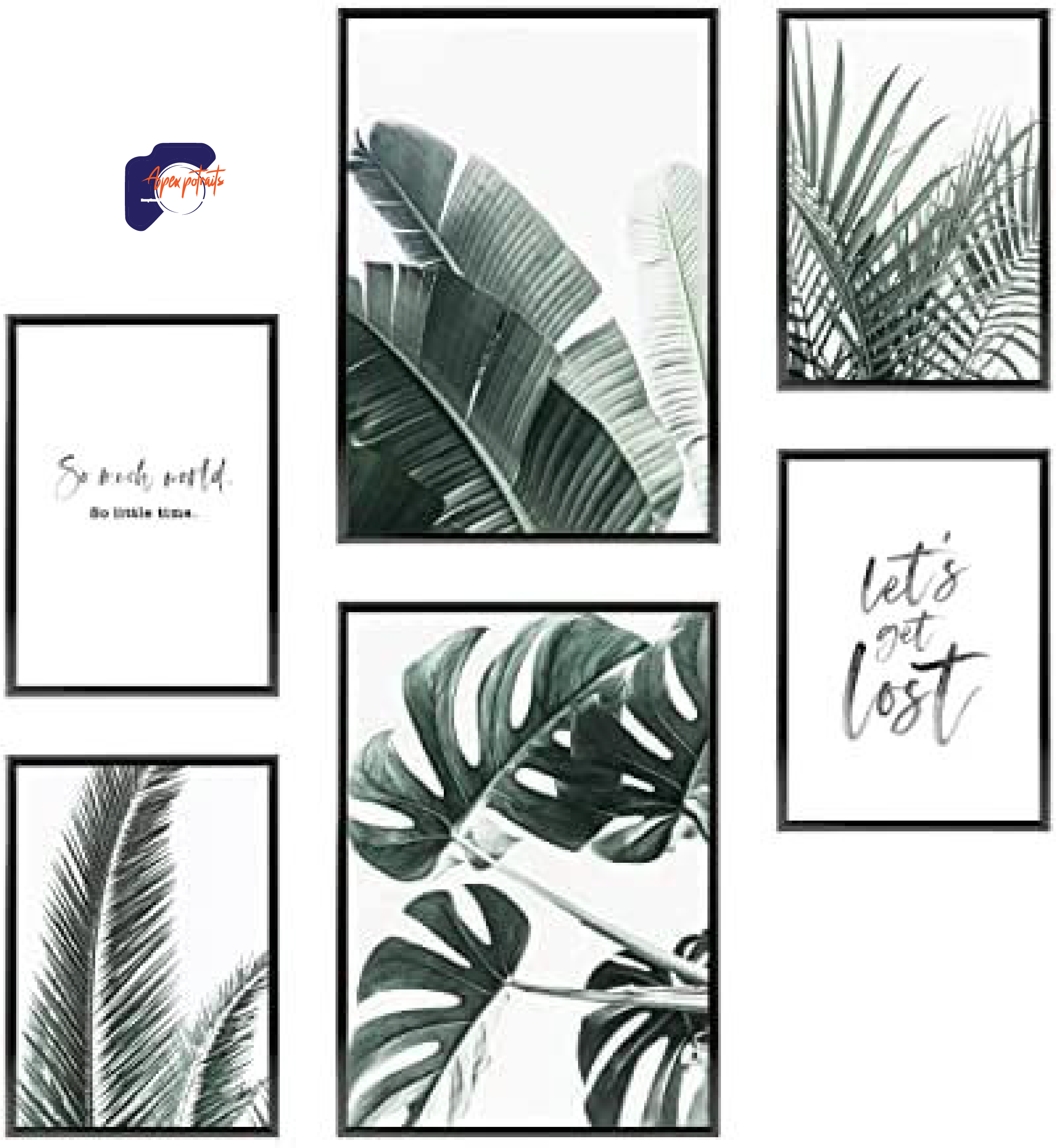 Canva wall art Leaf collection