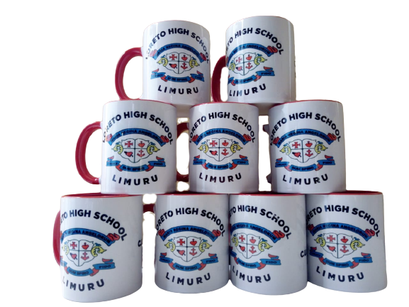 Branded school mugs