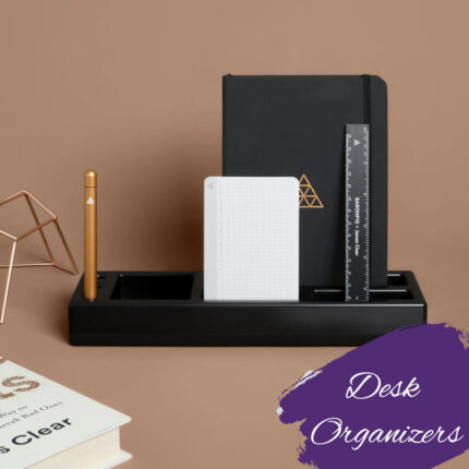 black desk organizer