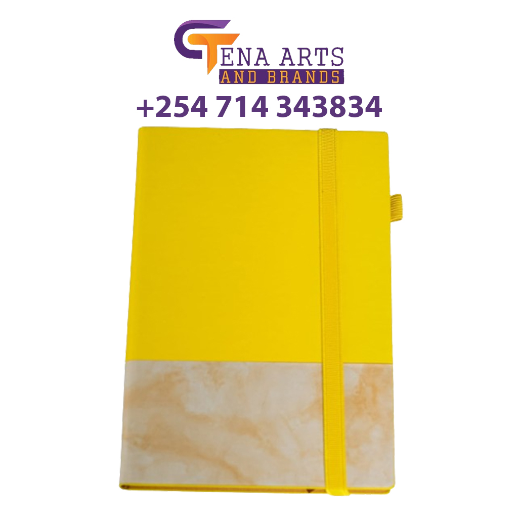 Customizable Yellow A5-size Notebook
