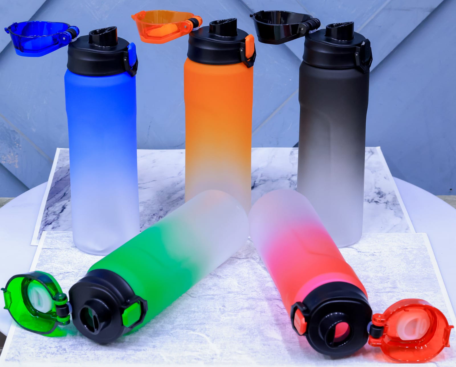 Colorfull water bottles