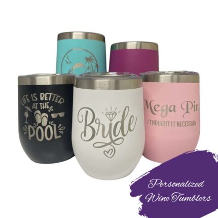 Personalized Long Wine Tumblers