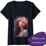 Tshirt with a woman art