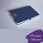 Branded notebook-royal blue