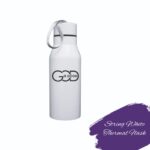 String white thermal flask