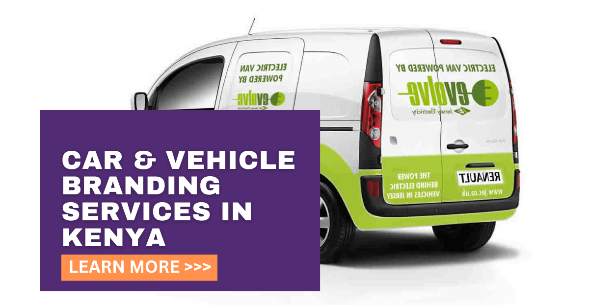 Car Branding in Kenya with Tena Brands
