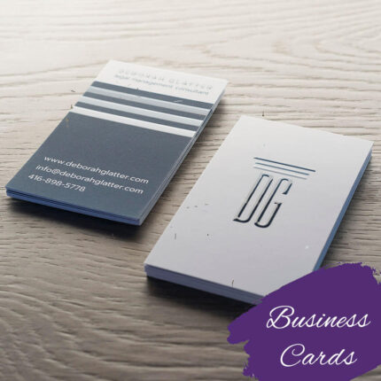 UV spot Business cards from Tena Brands & Arts