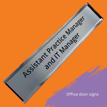 Office door signs in Kenya