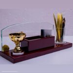Glass Desk Organizer