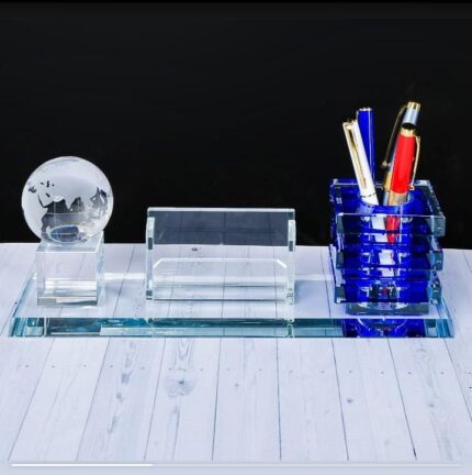 Glass Desk Organizer