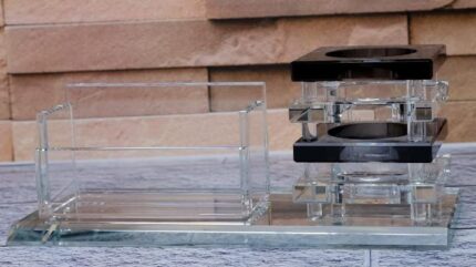 Glass Desk Organizer